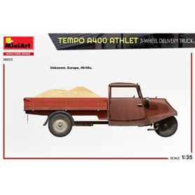 Mini Art 1:35 Tempo A400 Athlet - 3-WHEEL DELIVERY TRUCK