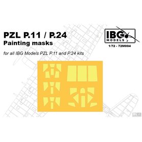 IBG 72M004 PZL P.11 / P.24 Painting Masks for IBG Models