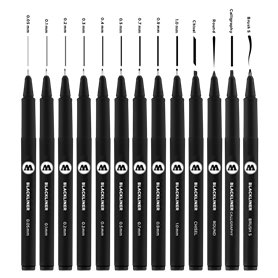 Molotow Zestaw BLACKLINER COMPLETE SET – 13szt.