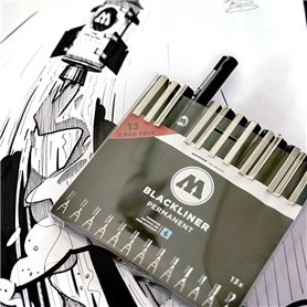Molotow Zestaw BLACKLINER COMPLETE SET – 13szt.