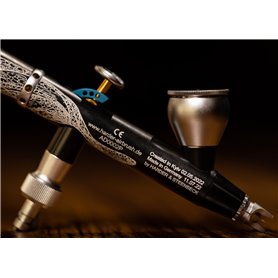 Aerograf HARDER & STEENBECK Kyiv Infinity Dark 2w1 0,2mm + 0,4mm