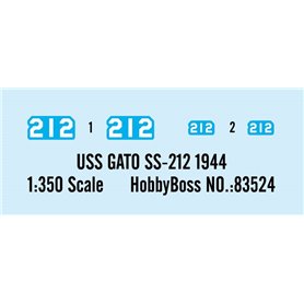 Hobby Boss 1:350 USS Gato SS-212 1944