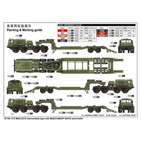 TRUMPETER 07194 MAZ-537G z naczepą /MAZ/ChMZAP 5247G - 1:72