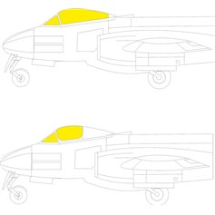 Eduard 1:72 Masks for Meteor F.8 - Airfix