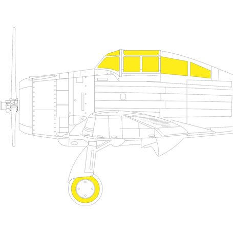 Eduard 1:48 Maski do P-35