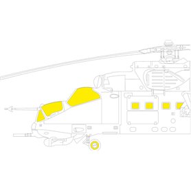 Eduard 1:48 Maski TFACE do Mil Mi-24D