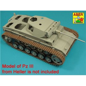 ABER 1:16 Metalowa lufa 50mm KwK.39 L/60 do Pz.Kpfw.III Ausf.J LATE / Ausf.L / Ausf.M