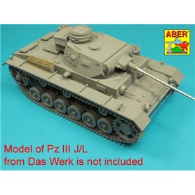 ABER 1:16 Metalowa lufa 50mm KwK.39 L/60 do Pz.Kpfw.III Ausf.J LATE / Ausf.L / Ausf.M