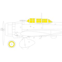 Eduard 1:48 Maski TFACE do Aichi D3A1 dla Hasegawa