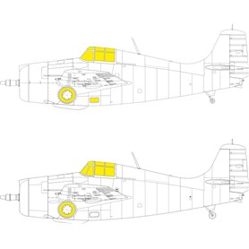 Eduard 1:48 Maski TFACE do F4F-3