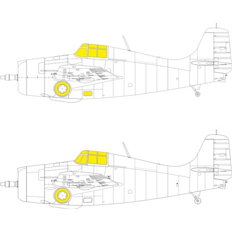 Eduard 1:48 Maski TFACE do F4F-3