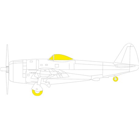 Eduard 1:48 Maski TFACE do Republic P-47D