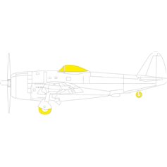 Eduard 1:48 Maski TFACE do Republic P-47D dla Tamiya