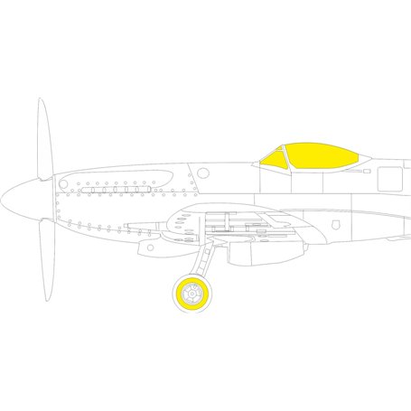 Eduard 1:48 Maski TFACE do Supermarine Spitfire F Mk.XVIII