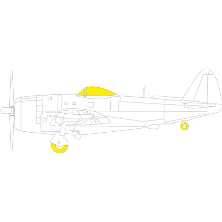 Eduard 1:48 Maski TFACE do Republic P-47N