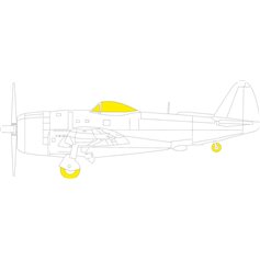 Eduard 1:48 Maski TFACE do Republic P-47N dla Academy