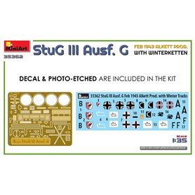 Mini Art 35362 StuG III Ausf. G Feb. 1943 Alkett Prod. With Winterketten