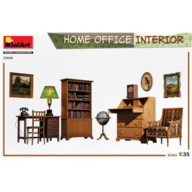 Mini Art 35644 Home Office Interior Building & Accessories Series