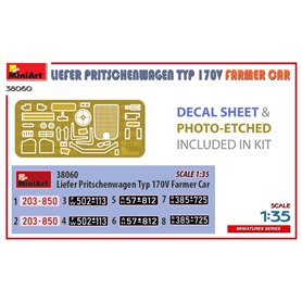 Mini Art 1:35 Liefer Pritschenwagen Typ 170V - FARMER CAR