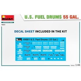 Mini Art 49001 U.S. Fuel Drums 55 Gal.