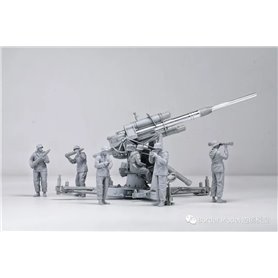 Border Model BT-013 German 88mm Gun Flak 36 w/ 6 Crew Members
