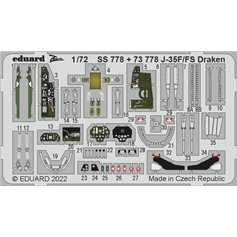 Eduard ZOOM 1:72 J-35F/FS Draken dla Hobby 2000 / Hasegawa