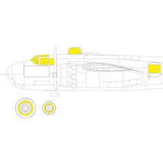 Eduard 1:32 Maski TFACE do B-25H dla HKM