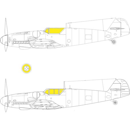 Eduard 1:35 Maski TFACE do Messerschmitt Bf-109 G-6 dla Border Model