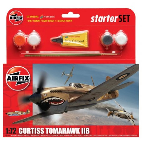 Airfix 1:72 Curtiss Tomahawk IIBa Starter Set