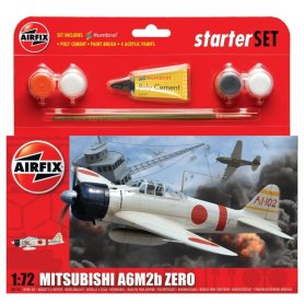 Airfix 1:72 Mitsubishi A6M2b Zero Starter Set