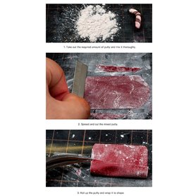 Border Model BD0121 Ingepoxy Putty Red (50g + 50g)