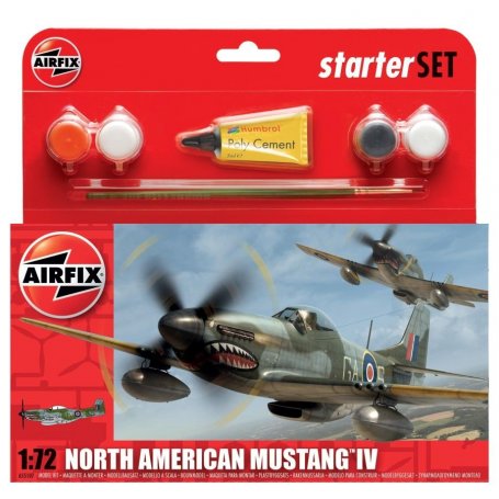 Airfix 1:72 North American Mustang IV Starter Set