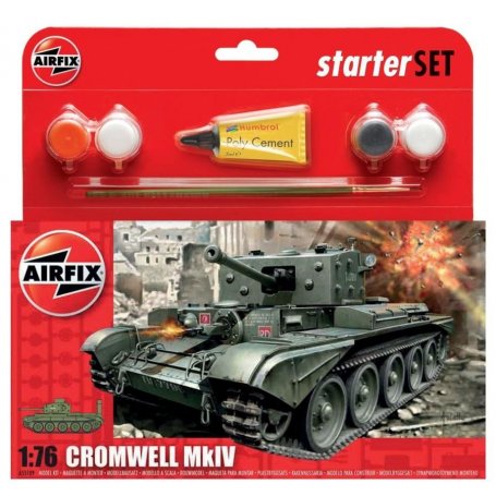 Airfix 1:76 Cromwell MkIV Tank Starter Set