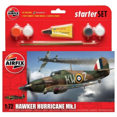 Airfix 1:72 Hawker Hurricane MkI Starter Set