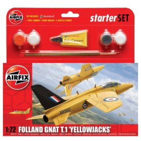 Airfix 1:72 Folland Gnat Yellow Jacks Starter Set