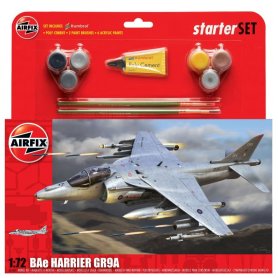 Airfix 1:72 BAe Harrier GR9A - STARTER SET - z farbami