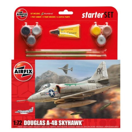 Airfix 1:72 Douglas A4-B Skyhawk - STARTER SET - w/paints 