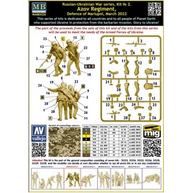 MB 1:35 RUSSIAN-UKRAINIAN WAR SERIES - AZOV REGIMENT - DEFENCE OF MARIUPOL - MARCH 2022