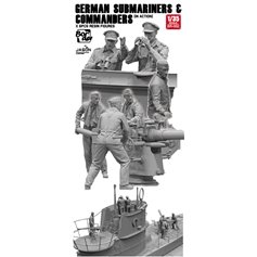 Border Model 1:35 GERMAN SUBMARINES AND COMMANDERS SET OF 6 RESIN FIGURES 