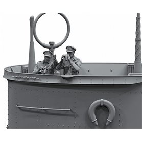 Border Model 1:35 GERMAN SUBMARINES AND COMMANDERS SET OF 6 RESIN FIGURES
