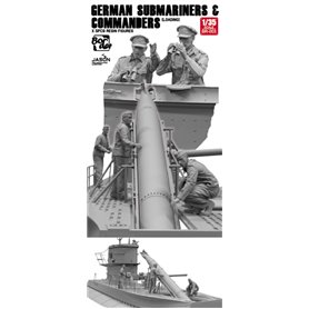 Border Model BR-003 German Submarines & Commanders (Loading) 5 pcs Resin Figures 1/35