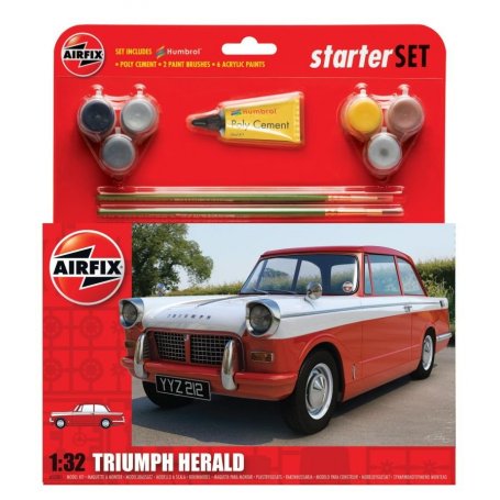 Airfix 1:32 Triumph Herald - STARTER SET - w/paints 