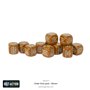 Bolt Action Orders Dice Pack - Brown