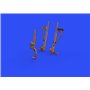 Eduard 1:48 P-38j Undercarriage Legs Bronze