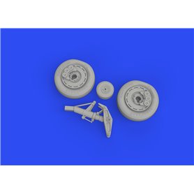 Eduard BRASSIN 1:48 Koła do A-1J dla j Wheels