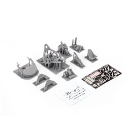 Eduard BRASSIN PRINT 1:48 Kokpit z celownikiem teleskopowym do Grumman F4F-3 dla Eduard