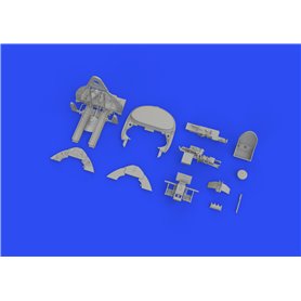 Eduard BRASSIN PRINT 1:48 Kokpit z celownikiem kolimatorowym do Grumman F4F-3 dla Eduard