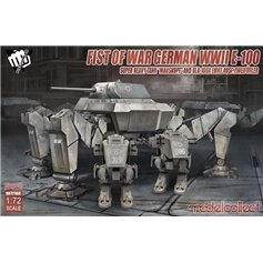 Modelcollect 1:72 FIST OF WAR E-100 - GERMAN SUPER HEAVY TANK MAUSKOPF AND BLA-100A EMKF AUSF.ZWEIFUSSLER