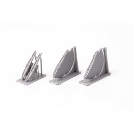 Eduard BRASSIN PRINT 1:48 Końcówki skrzydeł do Mitsubishi A6M3 Type 22 dla Eduard