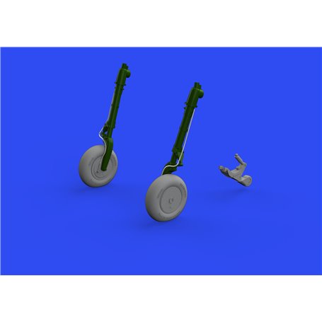 Eduard 1:48 A6m Wheels W/Smooth Tire